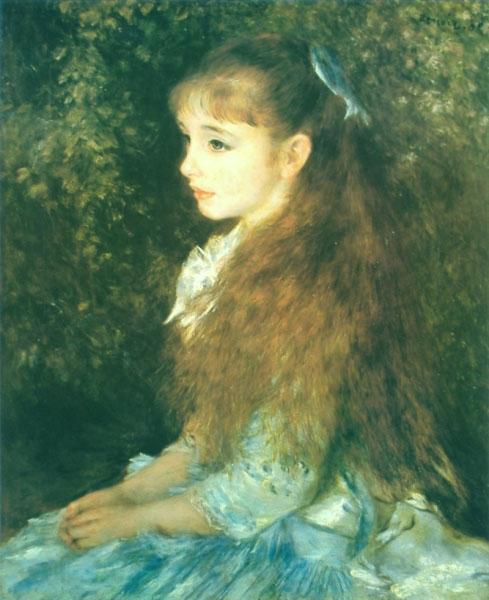 Pierre-Auguste Renoir Photo of painting Mlle. Irene Cahen d'Anvers. Norge oil painting art